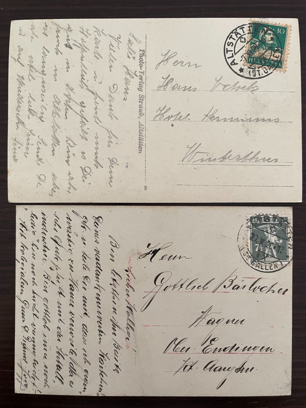 Cartoline postali: ALTSTÄTTEN (Rheintal) 8 kleinformatige Ansichtskarten – Usato da Wald ZH venduto da TLILEF 8