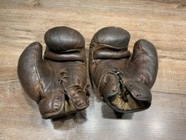 Vintage Boxhandschuhe Leder, Rarität, Sammlerstück!
