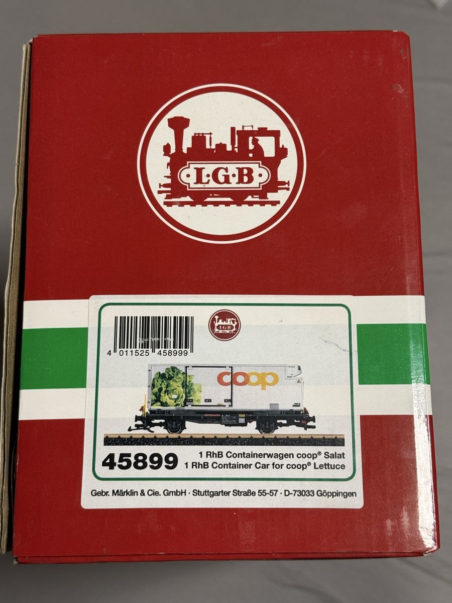 LGB Modellini di ferrovie: RhB Containerwagen LGB – Usato da Thusis venduto da Jasmin1991995 2