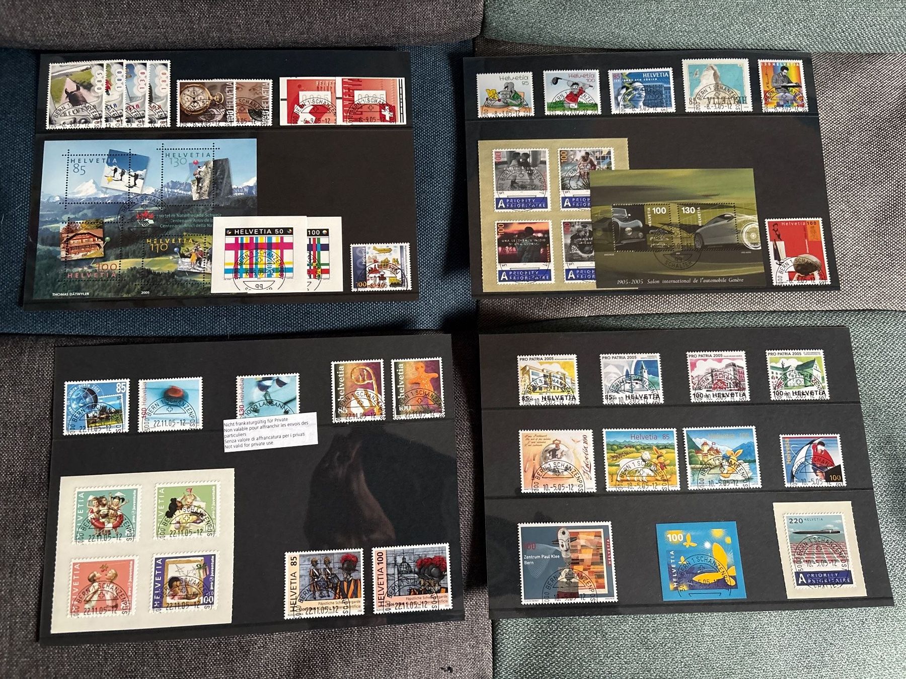 Tutti i francobolli: Série annuelle Poste Suisse / Set 2005 – Nuovo e nell'imballaggio originale da Leytron venduto da Louki63