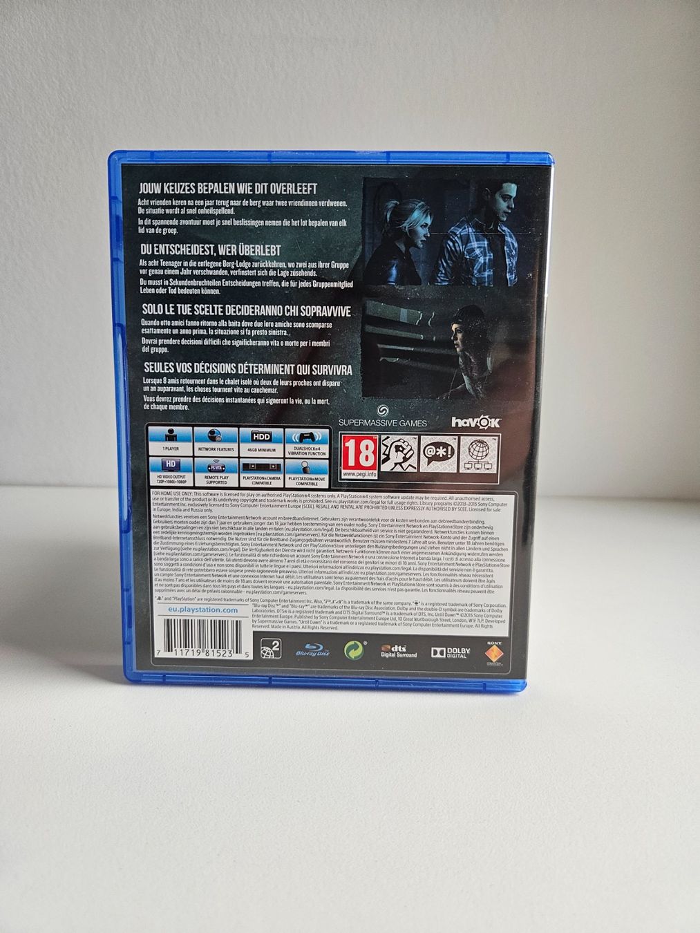 Giochi: Until Dawn - PS4 - Top Zustand – Usato da Zürich venduto da pat_2frc 1