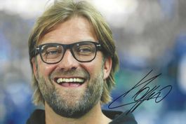 JÜRGEN KLOPP original Autogramm Grossfoto (BVB / Liverpool)