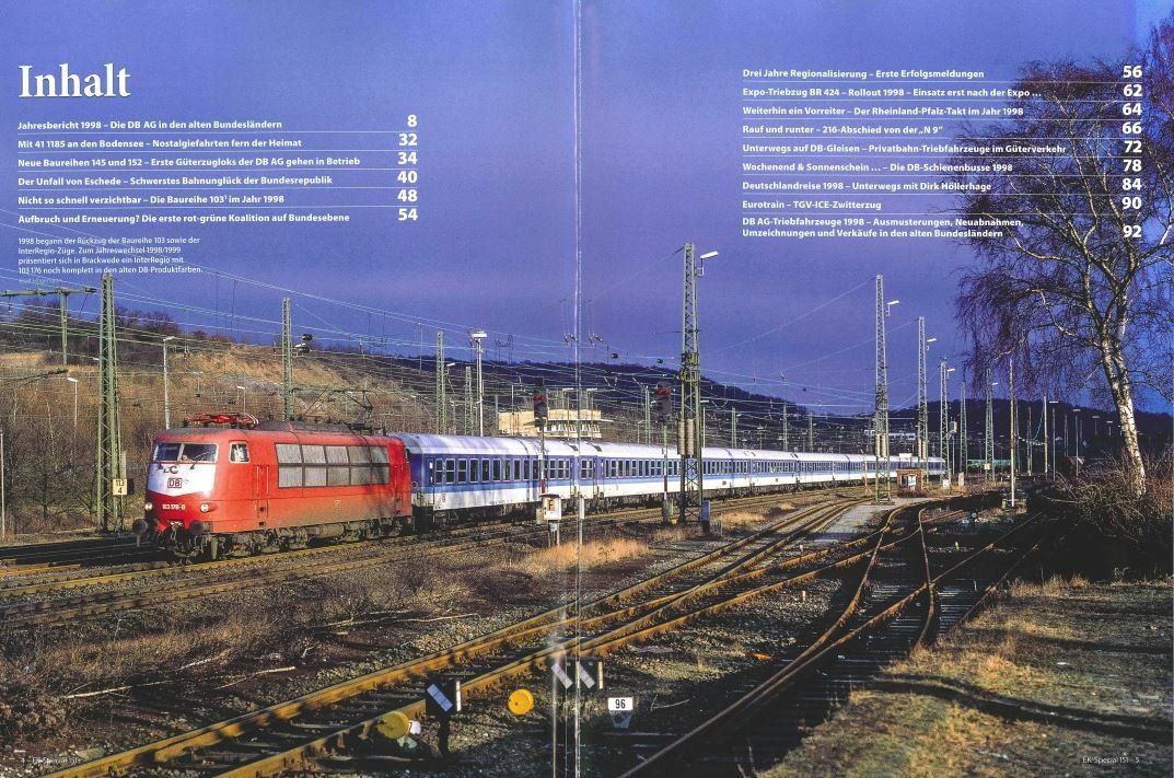 Zeitschriften & Magazine: Die DB vor 25 Jahren 1998 - Eisenbahn Kurier Special 151 – Neu (gemäss Beschreibung) aus Vilters von Pwuest78 1