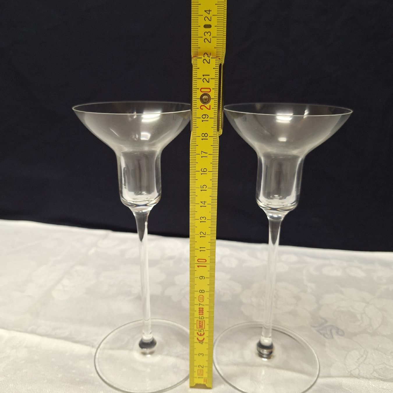 Portacandele: Versand möglich! Elegante,  filigrane Glas Kerzenständer – Usato da Winterthur venduto da Goldpipau 4