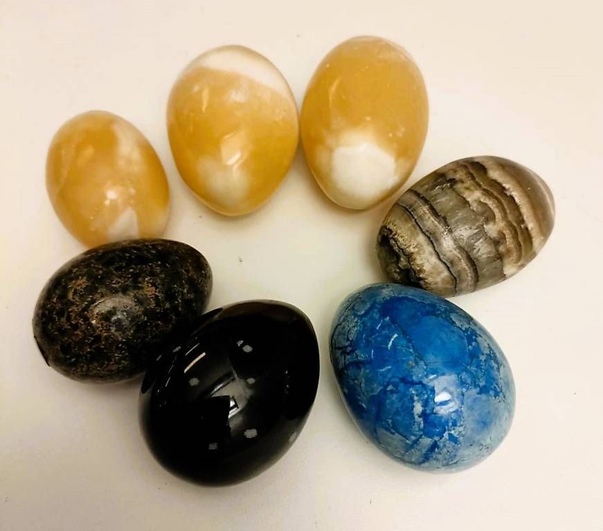 Pietre preziose: 7 Wunderschöne Eier aus Edelstein/Halbedelstein – Usato da Rheineck venduto da han_c85z 1