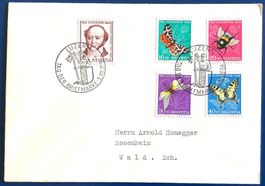 1954 Tag der Briefmarke Luzern /  Satzbrief Pro Juventute