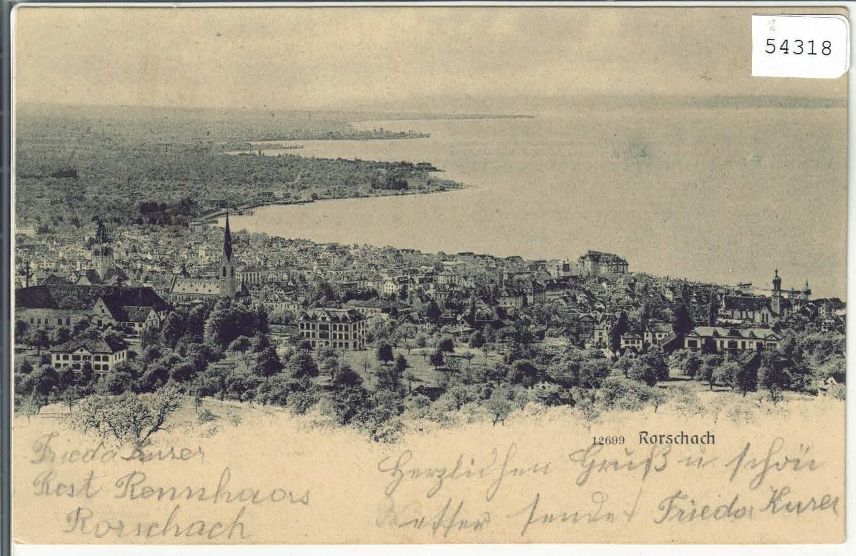 Cartoline postali: Rorschach - Generalansicht – Usato da Ettingen venduto da Kartenplanet