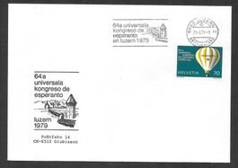 Sonderbrief 64. Esperanto Kongress Luzern 21.2.1979