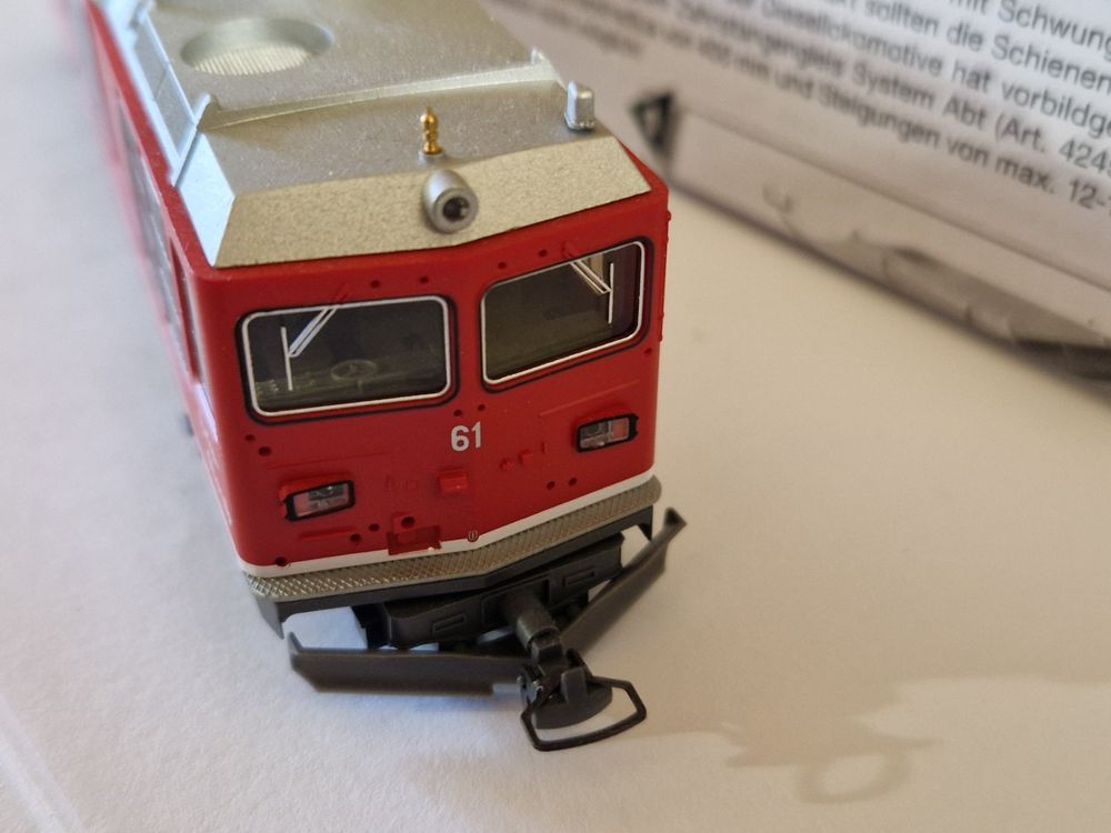 Bemo Modelleisenbahnen: BEMO 1267 211 FO HGm 4/4 61 Zahnraddiesellok – Gebraucht aus Chur von Annastei 4