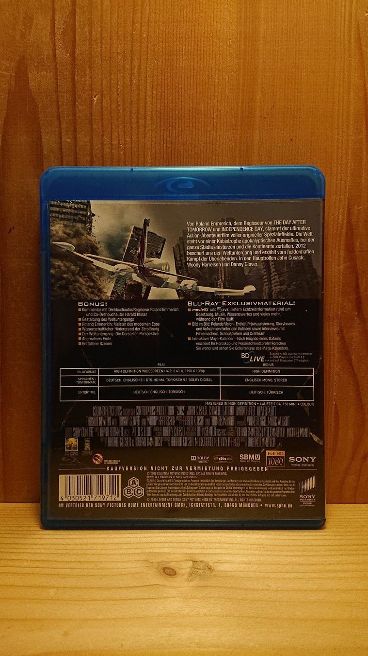 Tutti i DVDs: 2012 Blu-Ray mit John Cusack und Woody Harrelson – Usato da Wilderswil venduto da Exebub 1