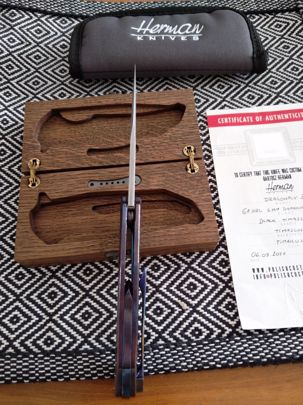 Accessori: Herman Knives Dragonfly 2 Messer – Nuovo e nell'imballaggio originale da Tafers venduto da JP911 4