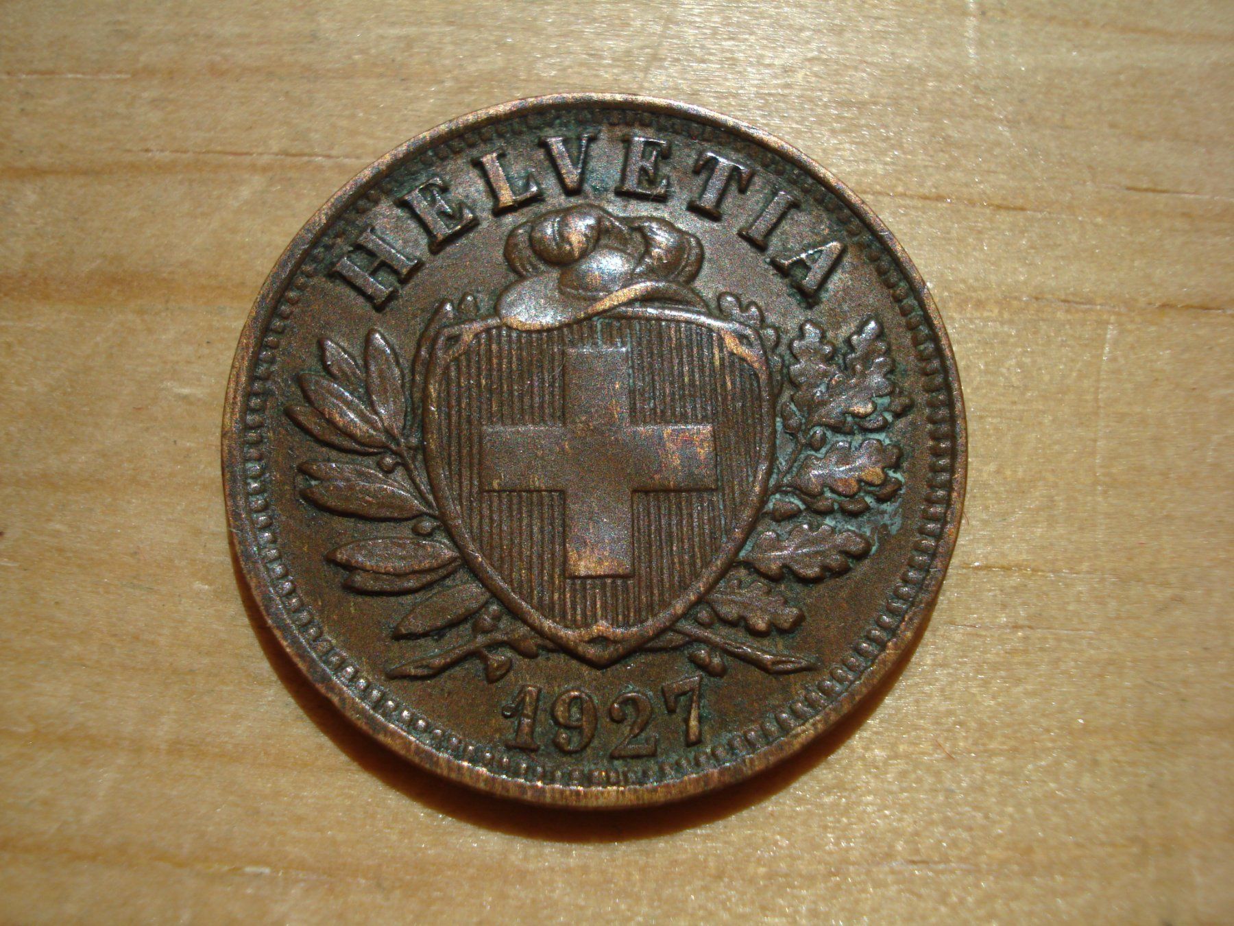 Tutti le monete: (N2) 2 Rappen 1927 – Usato da Erlach venduto da Net-Coins