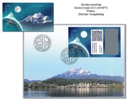 Swiss Crypto stamp ID 5 (mit NFT) FDC Stempel Ausgabetag