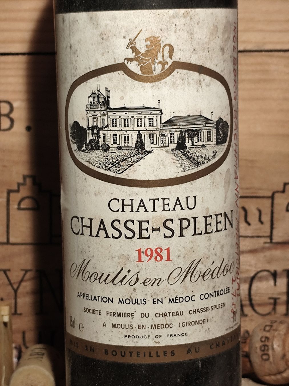 Vino: 1981 Chateau Chasse-Spleen – Nuovo (secondo la descrizione) da Büsserach venduto da Vintage-vins