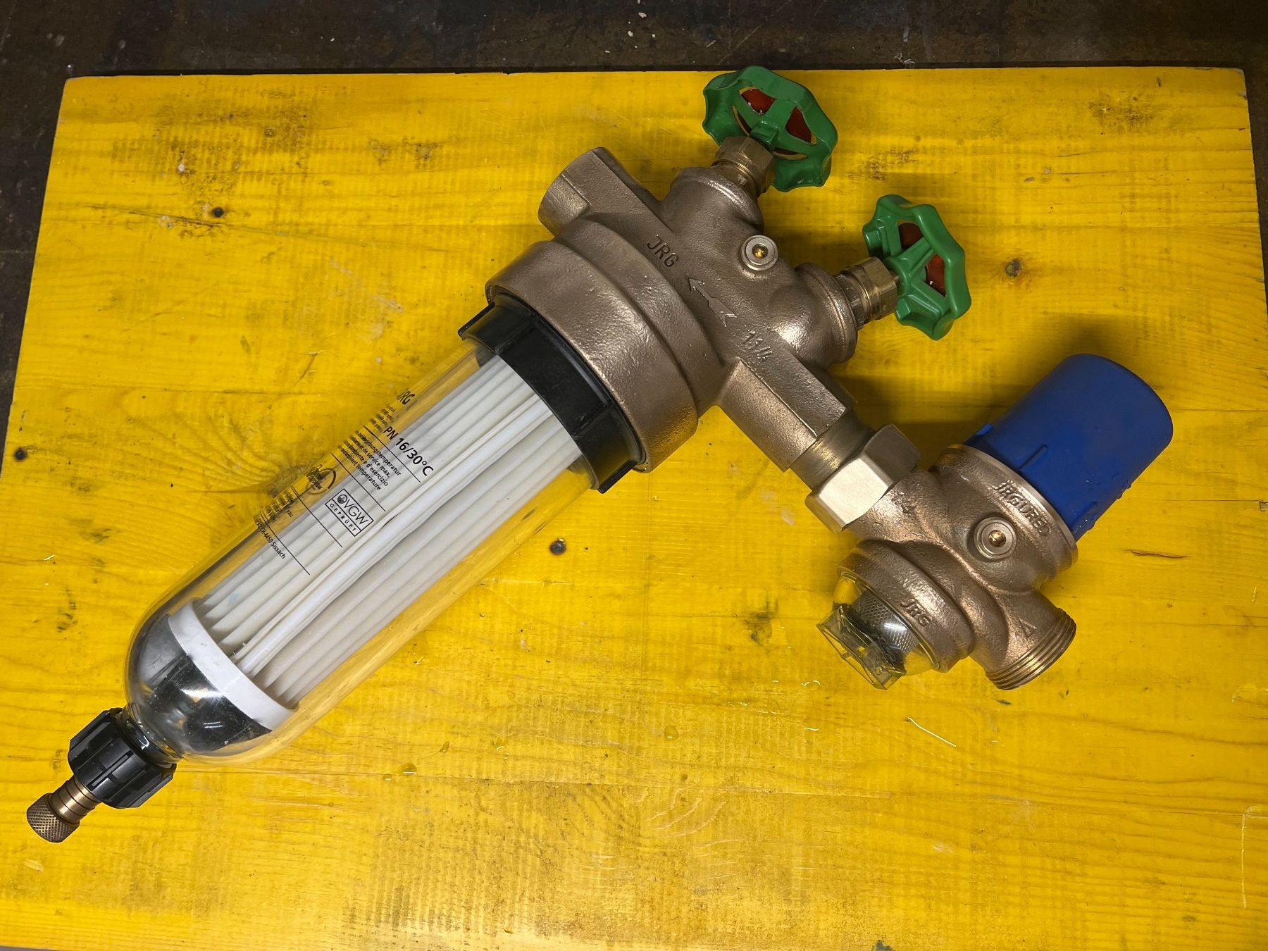 Rubinetteria: Filter, Druckreduzierventil JRG DN 32 – Usato da Egerkingen venduto da Kalkschutzboilerprof
