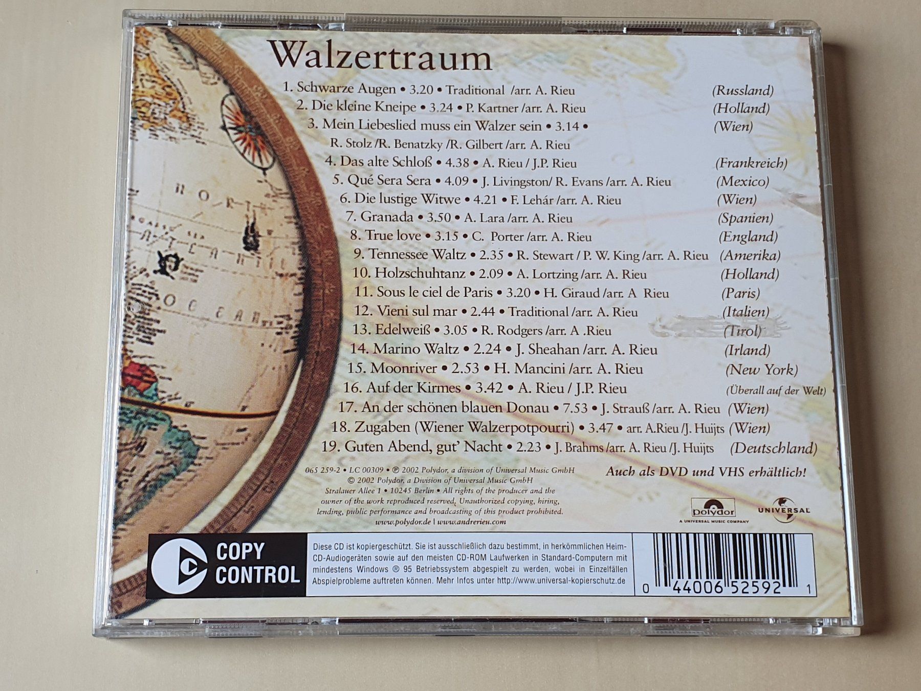 CD: Andre Rieu Walzertraum – Usato da Stansstad venduto da collectorsshop 1