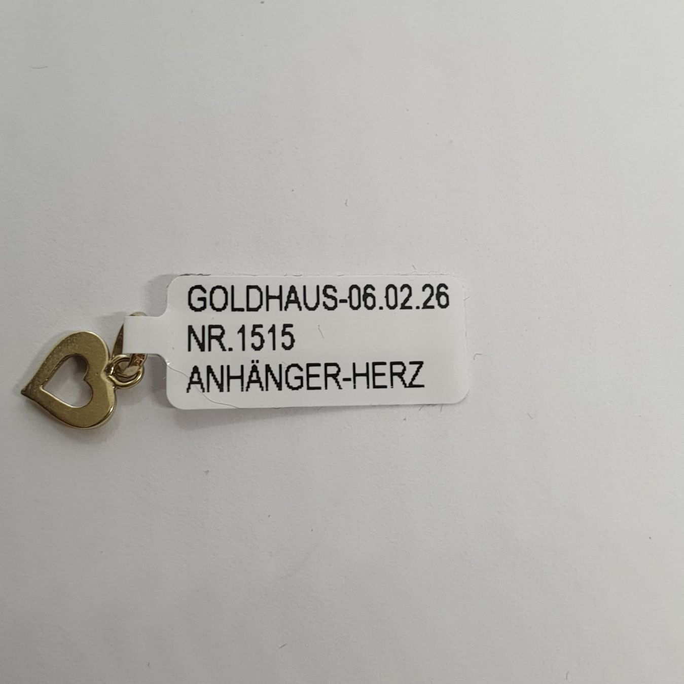 Anhänger: Echt 9K Gold - Herz Anhänger – Gebraucht aus Luzern von Goldhaus-Luzern 2