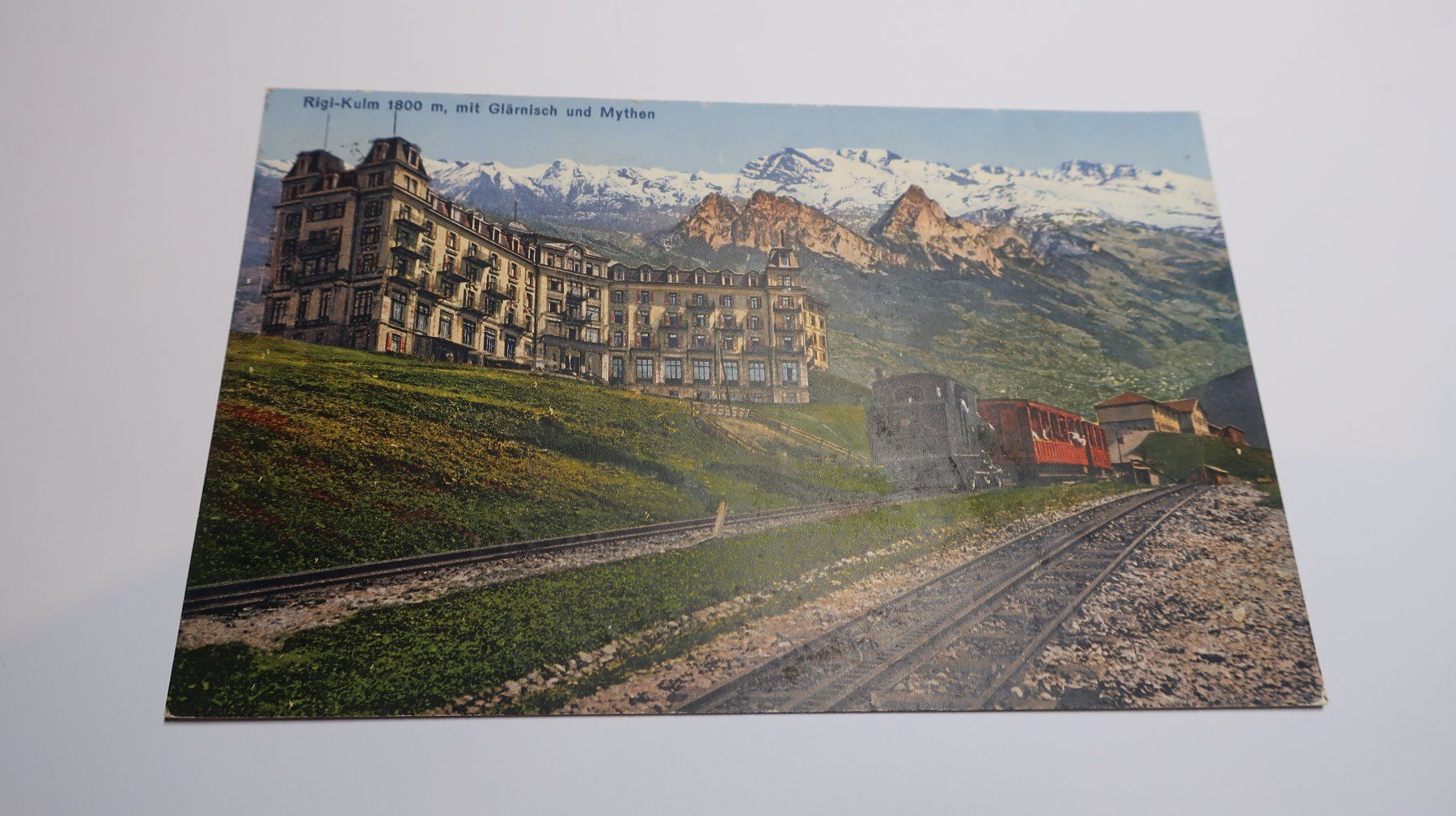 Cartoline postali: Rigi-Kulm mit Glärnisch und Mythen  1932 – Usato da Cormoret venduto da Pascalll2001 1