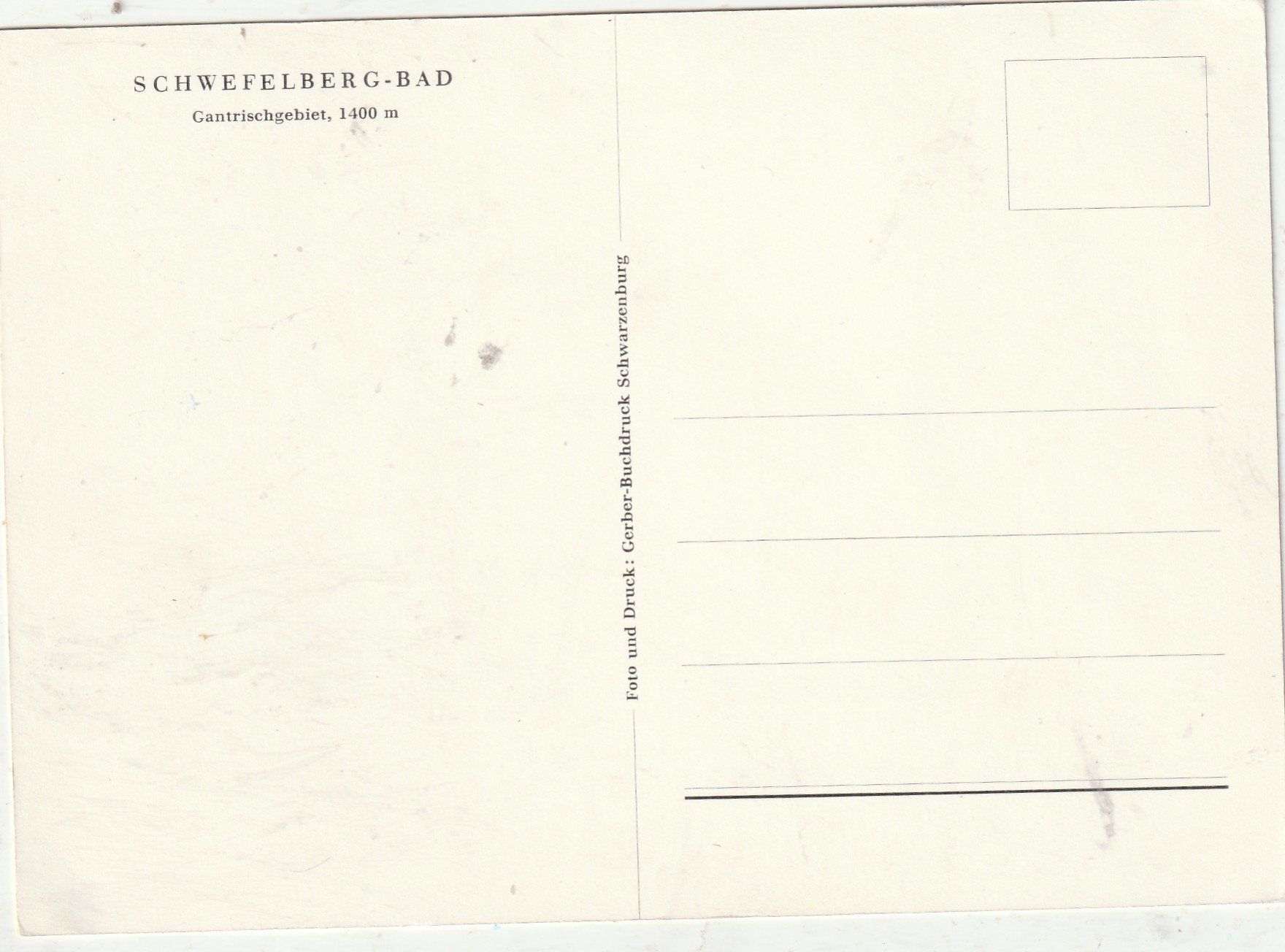 Cartes postales: Schwefelberg Bad – D'occasion à Lumbrein par made02 1