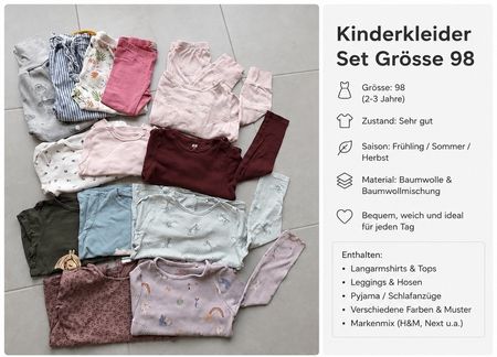 Kinderkleider Set Grösse 98 wie neu