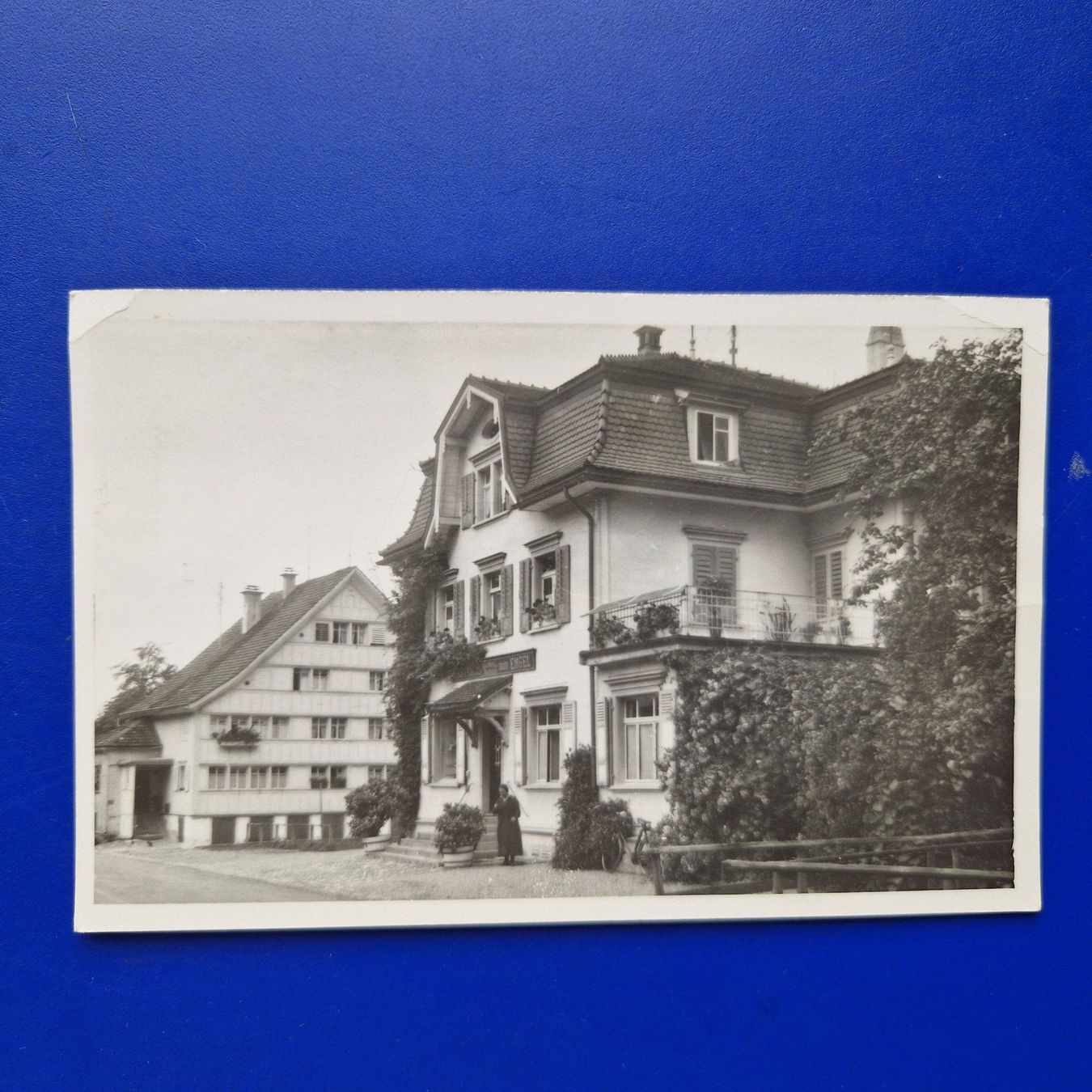 Cartoline postali: Herisau, Rest. Engel – Usato da Flums venduto da Guscha1