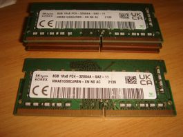 1 stück 8gb ddr4 3200 RAM für Laptop. Getestet. noch 3