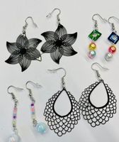 Ohrringe Neu 4 Paar Elegantes Set