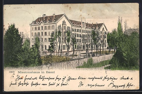 Cartoline postali: AK Basel, Missionshaus, 1906 – Usato da Berlin venduto da bartko-reher