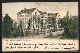 AK Basel, Missionshaus, 1906