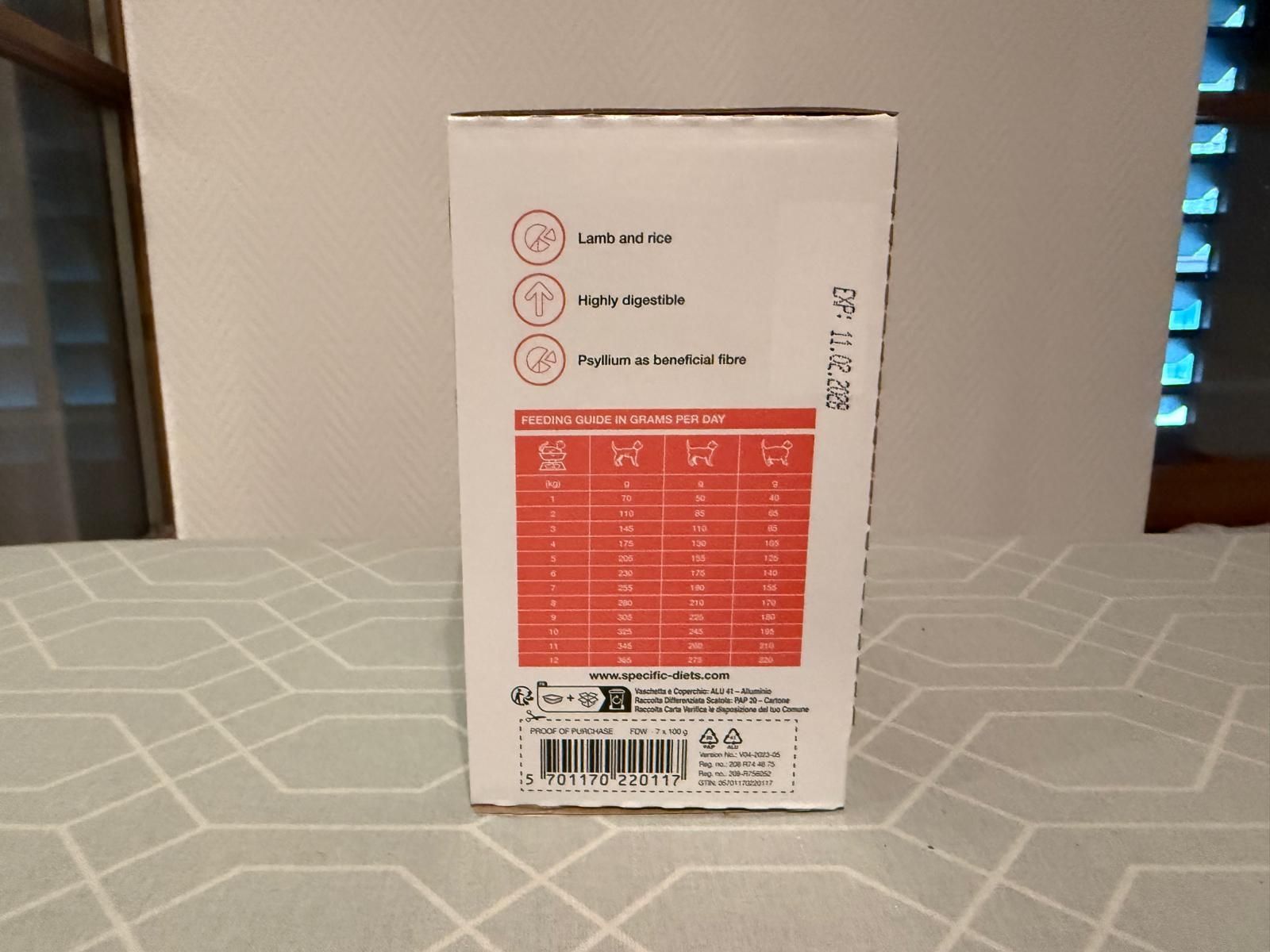 Futter: Specific Food Allergen Management FDW – Neu und originalverpackt aus Winterthur von Moigeli123 1