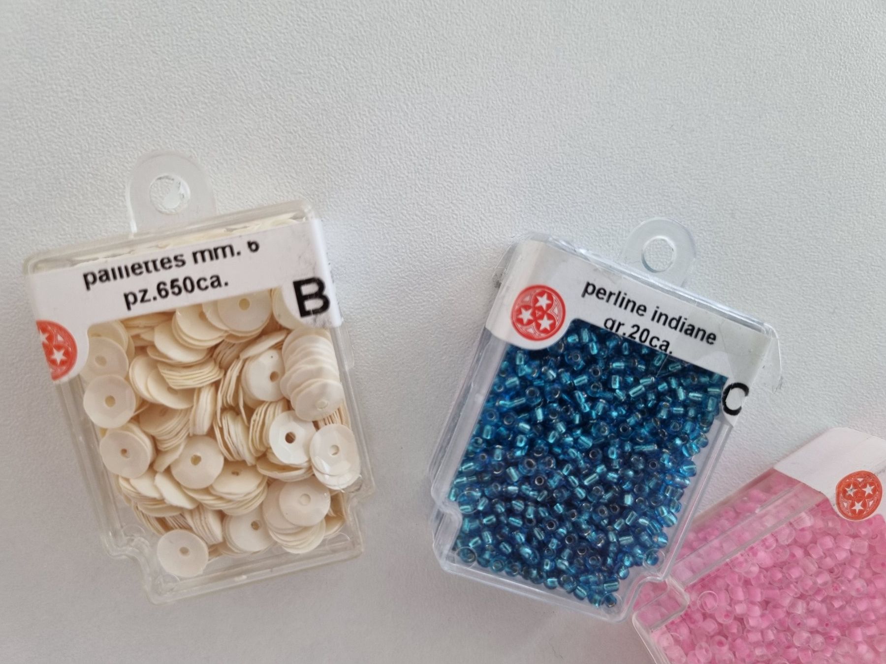 Perle (finte): Kit Perline e Paillettes Tre Stelle Vintage Mare – Nuovo e nell'imballaggio originale da Mels venduto da DACRI 6