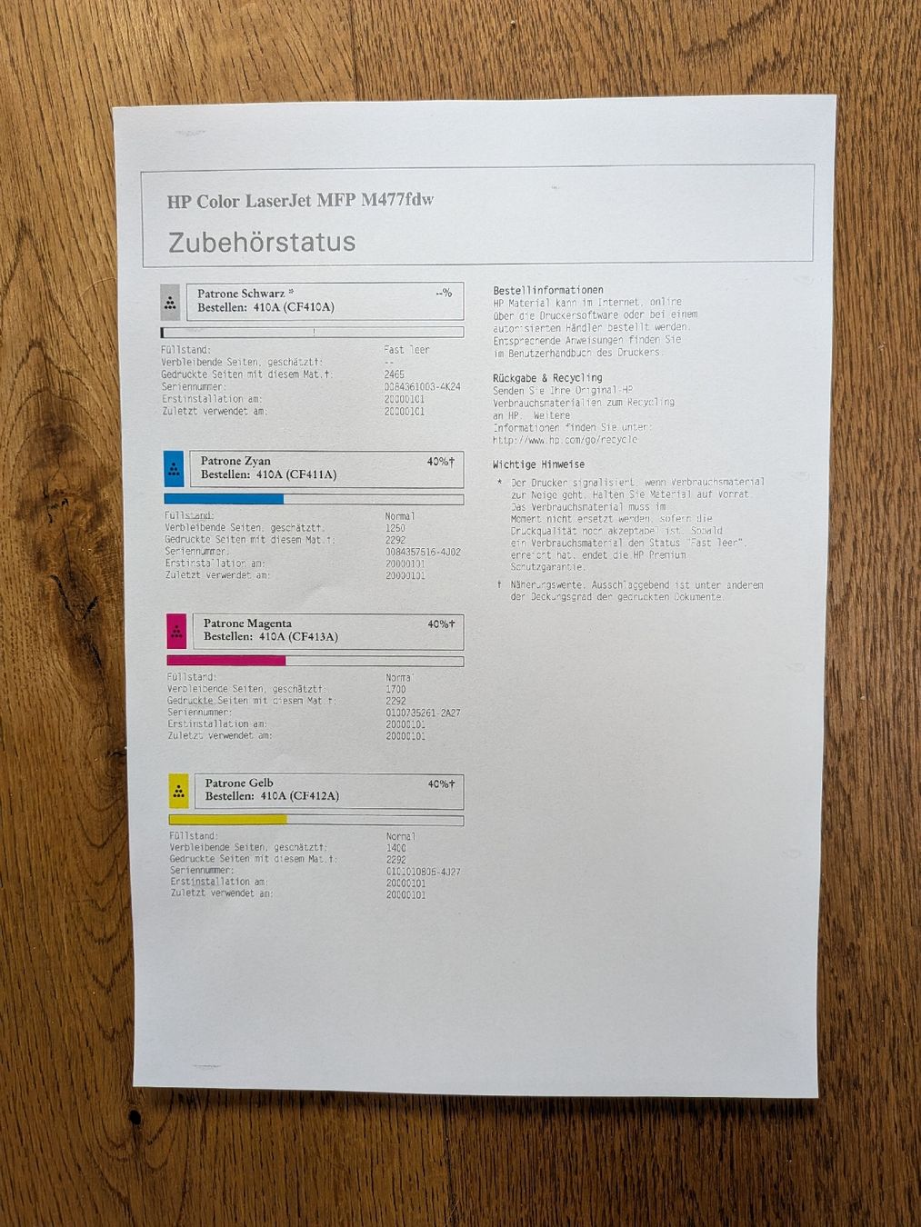 Hewlett Packard Stampanti: HP Color LaserJet Pro MFP M477fdw – Usato da Laupersdorf venduto da Ma_123 6
