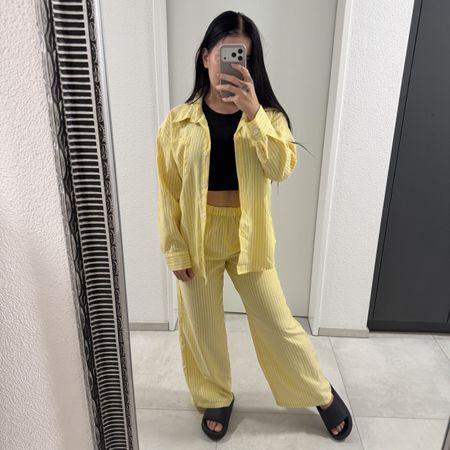 Lemon Yellow Striped Set, size S 💛