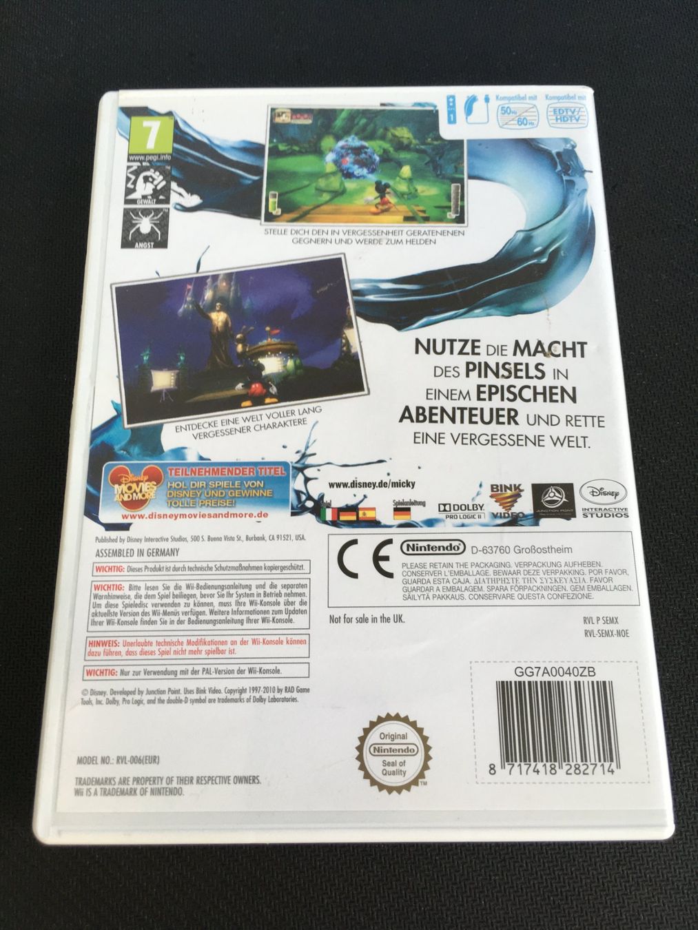 Nintendo Jeux: Mickey Epic - Nintendo Wii – D'occasion à St.Gallen par Punktchen01 1