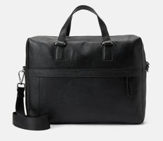 LEATHER UNISEX - Aktentasche - black