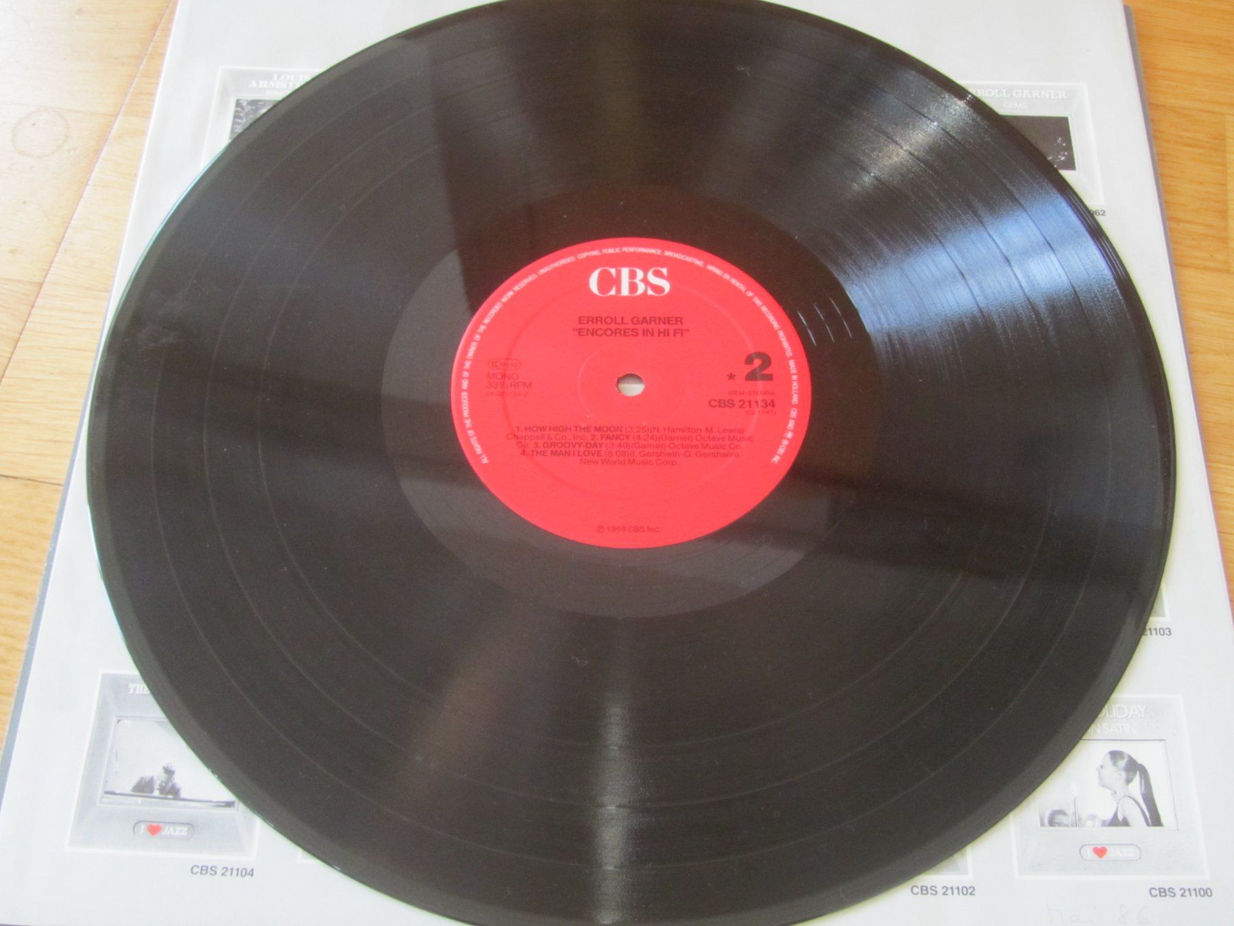 Dischi in vinile: Erroll Garner - Encores in Hi Fi – Usato da Seengen venduto da mikelele 2