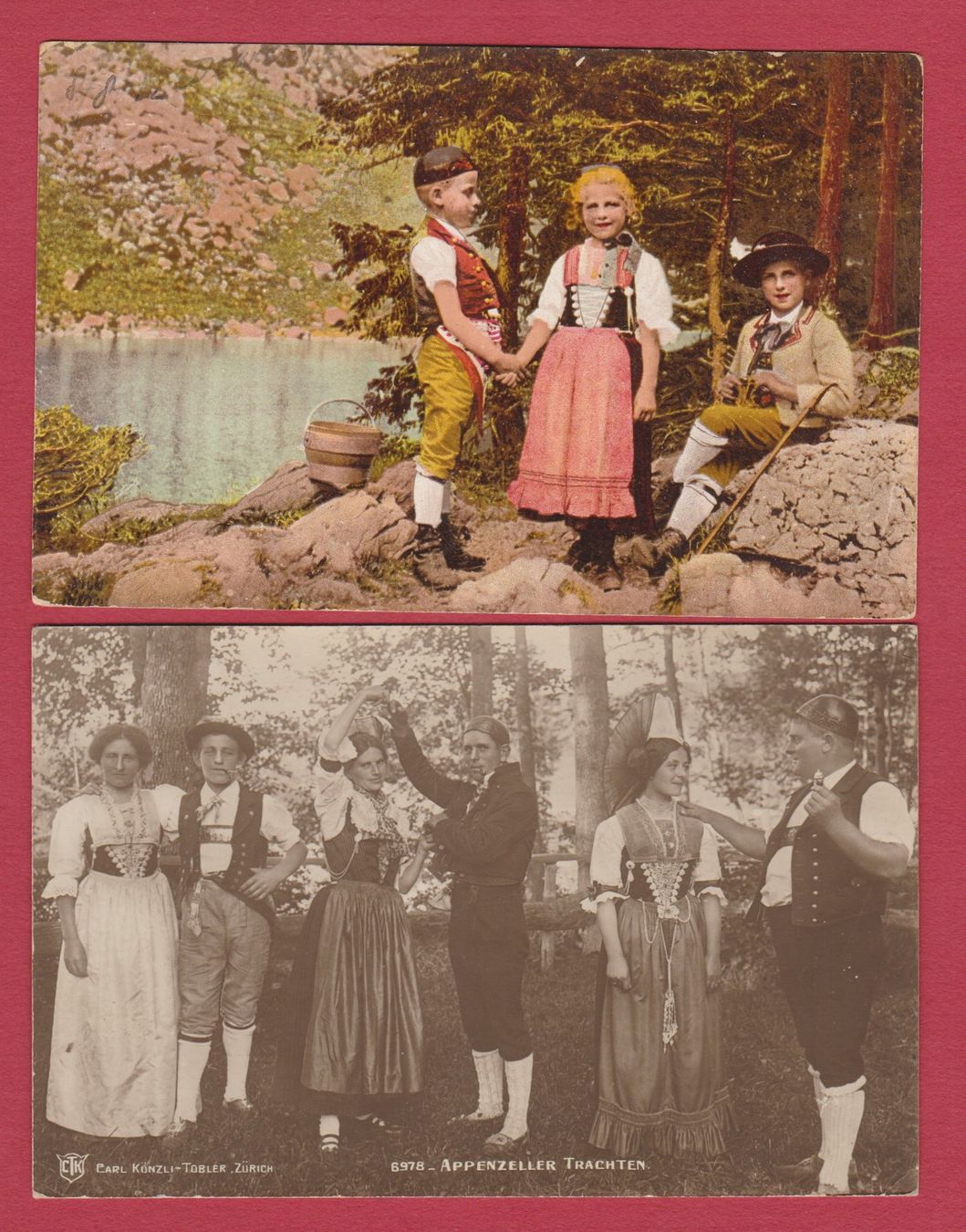 Cartoline postali: Appenzeller Trachten   :   11 alte Ansichtskarten – Usato da Vitznau venduto da Ropaku 6