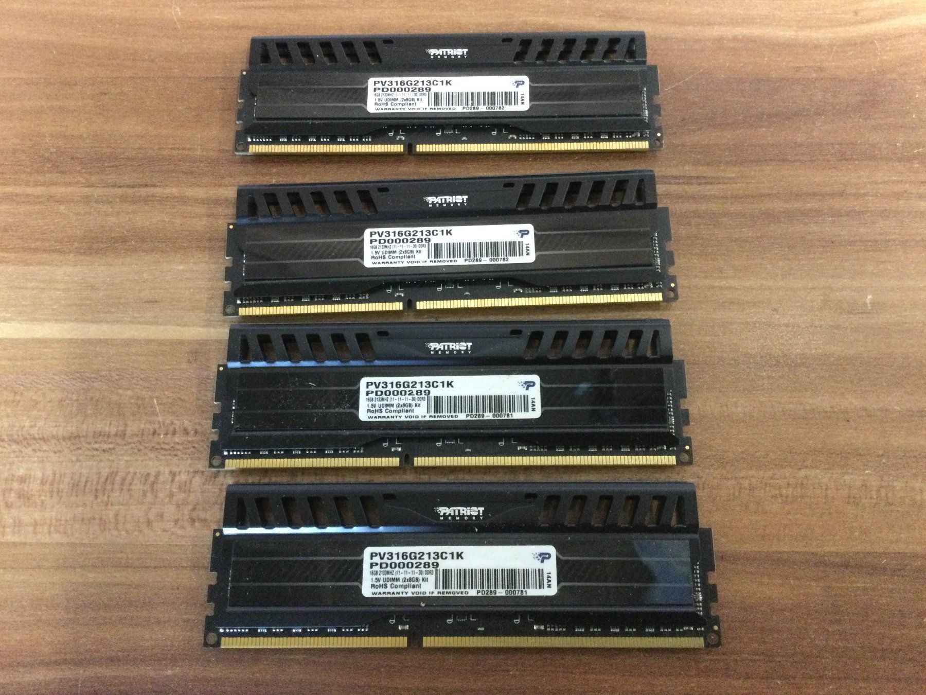 Memoria / RAM: Gebrauchte Viper Patriot  Arbeitsspeichermodule – Usato da Wangen SZ venduto da kuriosum12