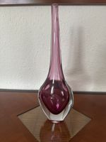 Vase design violette de Murano, très bon état. 