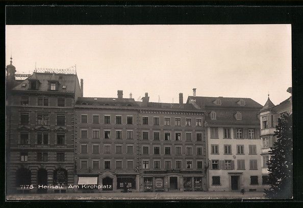 Ansichtskarten: Herisau, Häuserfassaden am Kirchplatz – Gebraucht aus Berlin von bartko-reher