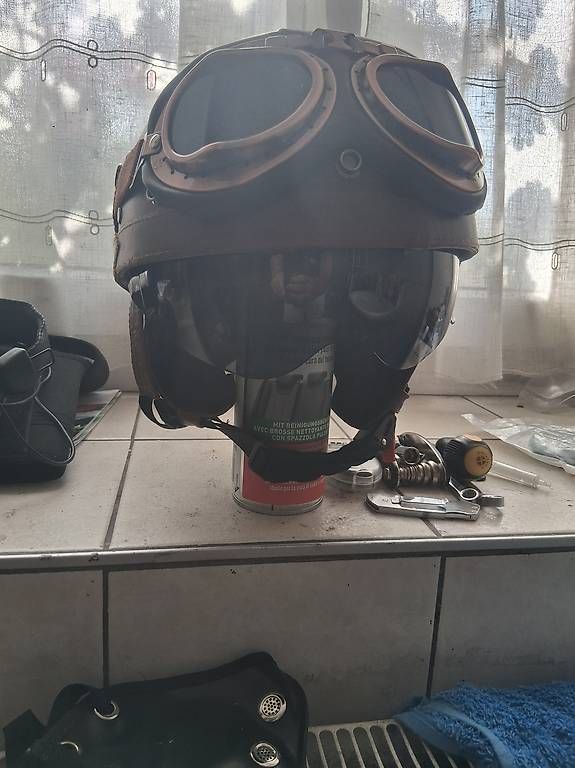 Casques & visières: RETREO HELM MIT BRILLE  – D'occasion à Corban par mro_bp82 2