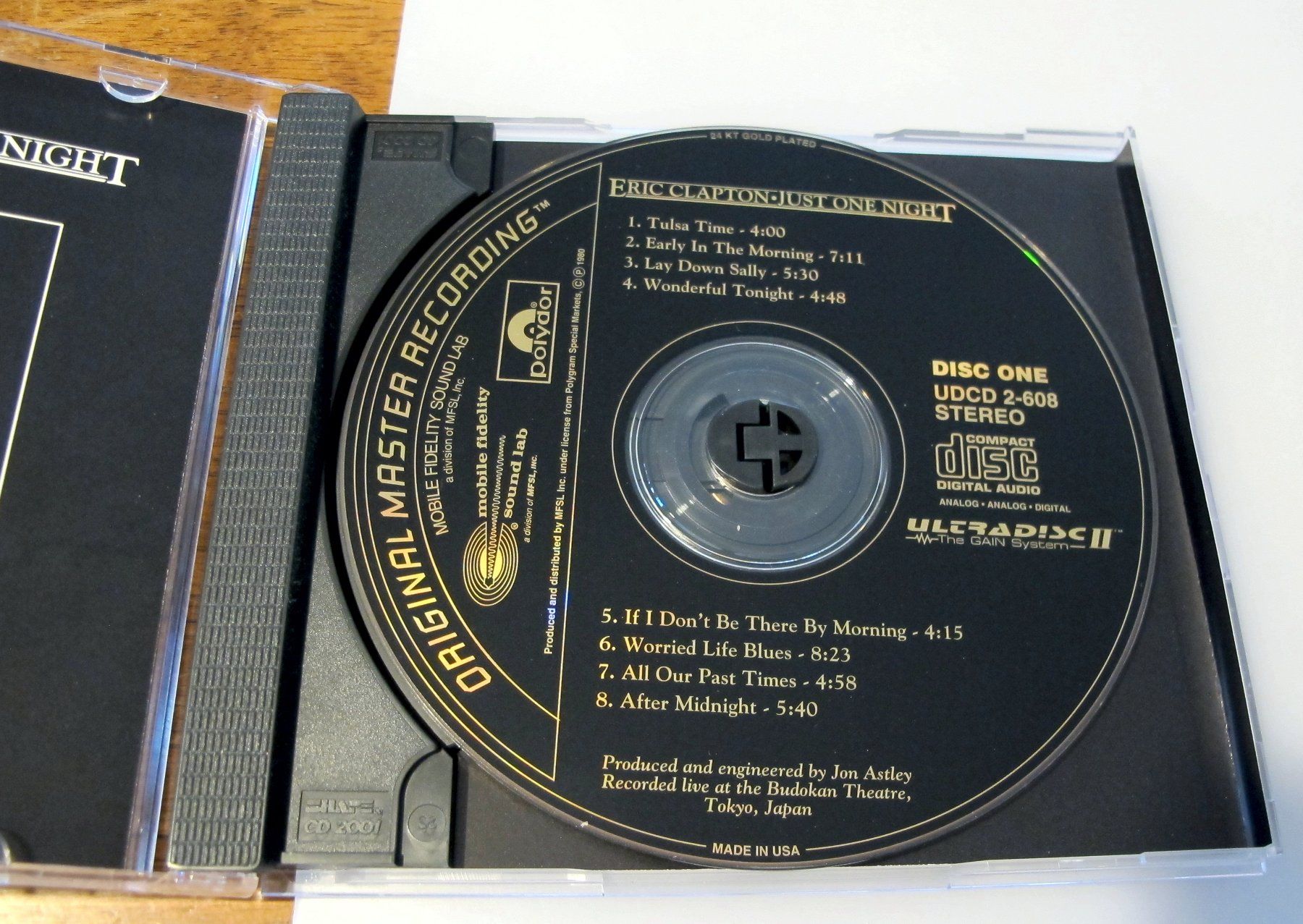 CD: Eric Clapton: Just One Night  Gold Doppel CD MFSL – Usato da Reinach AG venduto da Yaris6 3