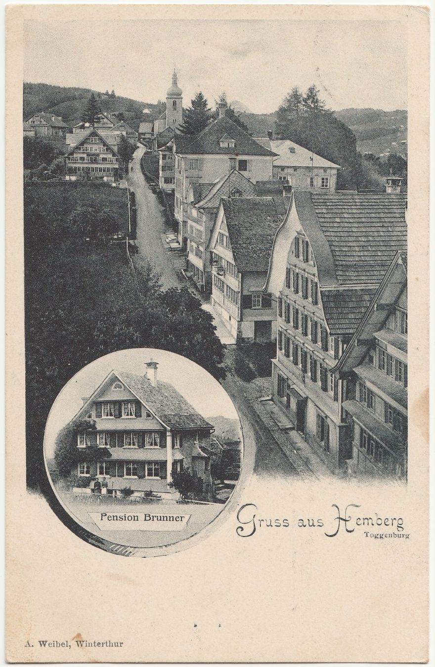 Cartoline postali: Hemberg (eher selten - 1906) – Usato da Fällanden venduto da Blausegelfliege