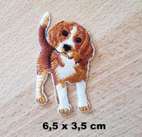 BEAGLE - Aufnäher - Aufbügler - Stickerei - 6,5x3,5cm