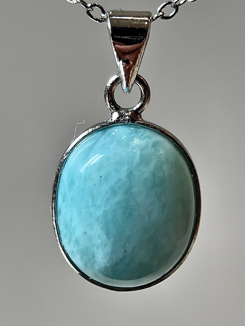 Anhänger: Larimar-Cabochon 03 – Neu und originalverpackt aus Schiers von sisikristall 2