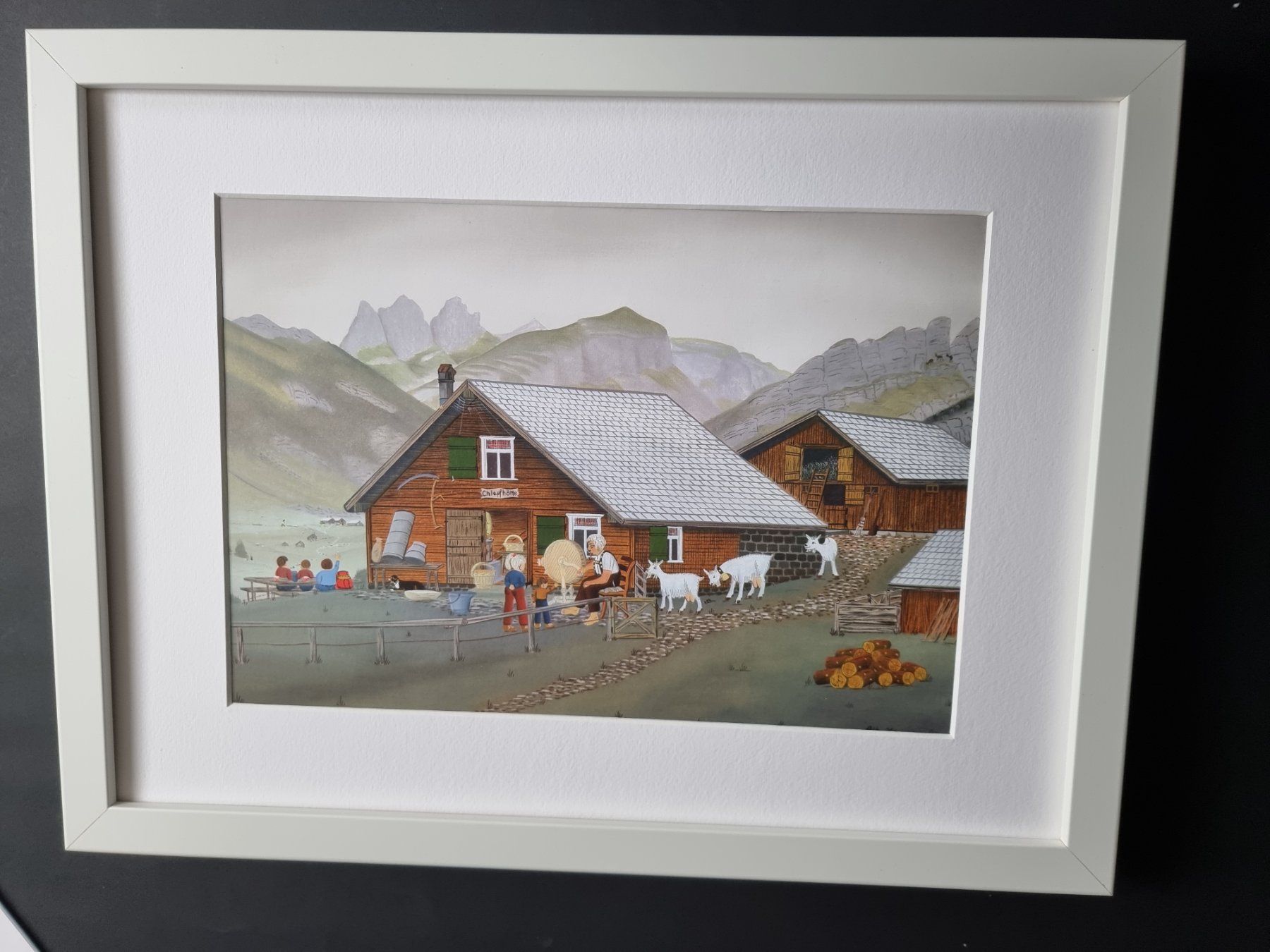 Foto & Immagini: BARBARA BILD HINTER PASSEPARTOUT MONTIERT MIT RAHMEN – Usato da Gersau venduto da grafik-kunst