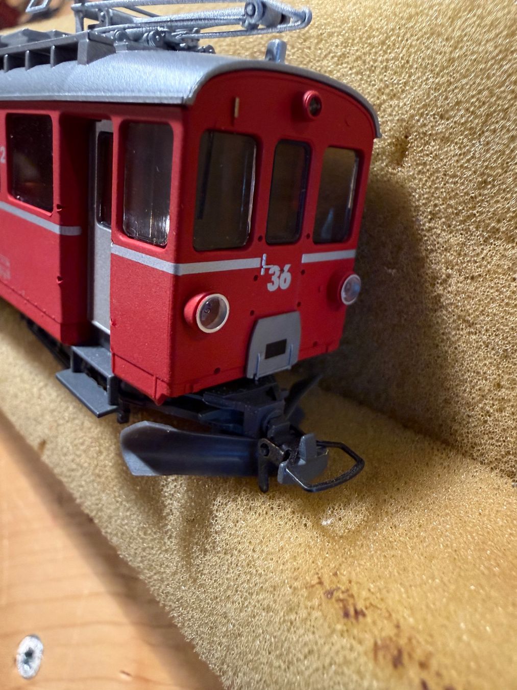 Bemo Modellini di ferrovie: Bemo RhB Bernina-Triebwagen ABe 4/4 36 H0m digital – Usato da Grüsch venduto da ro77bert 3