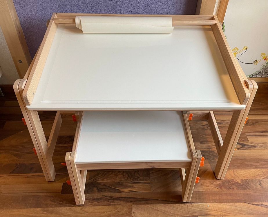 Kindertisch mit passendem Stuhl, Ikea FLISAT Kaufen auf Ricardo