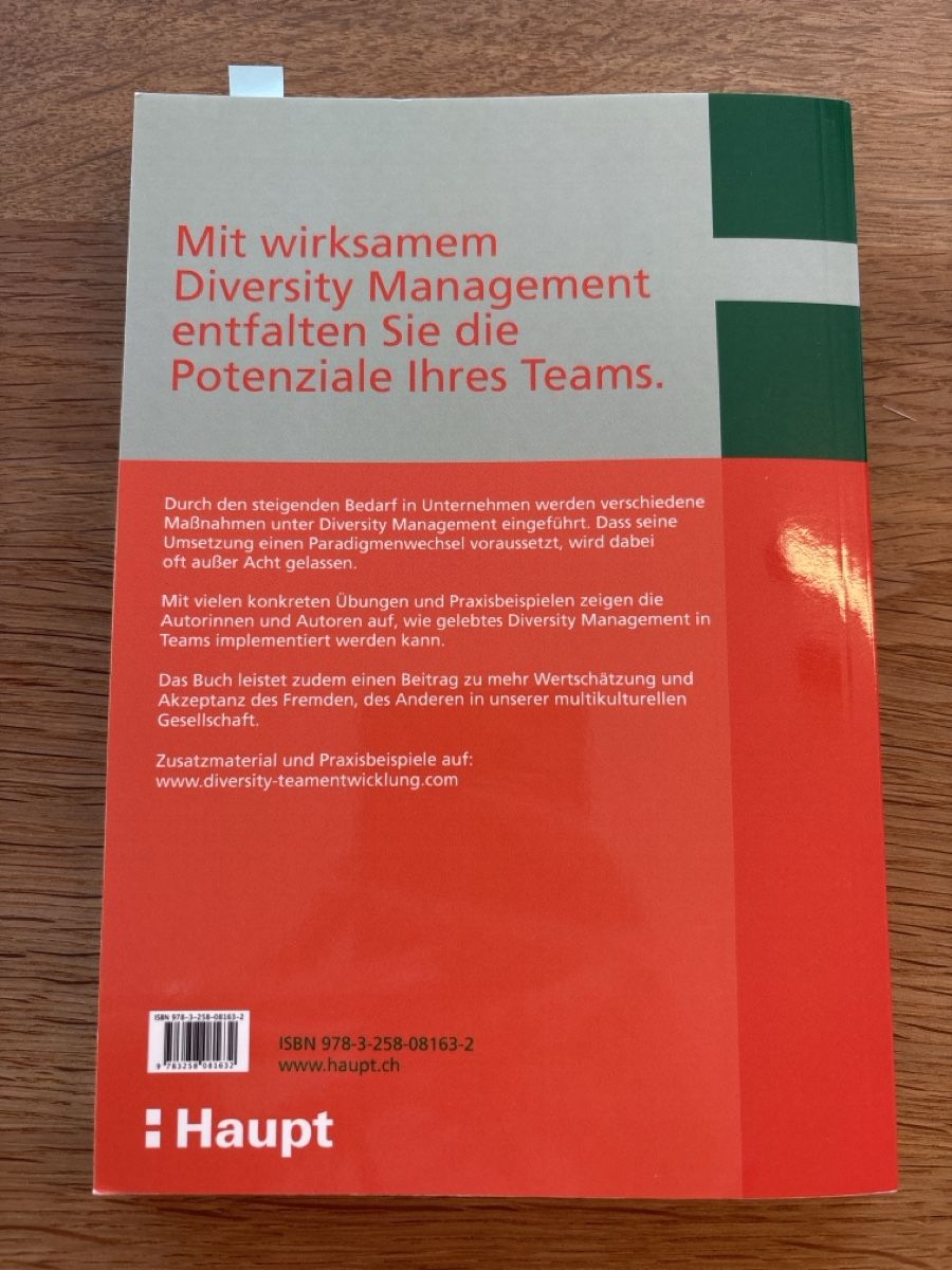 Libri: Buch Teamentwicklung mit Diversity Management – Usato da Muhen venduto da Claudi1985 1