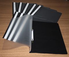9 Stück Schnellhefter A4 schwarz NEU